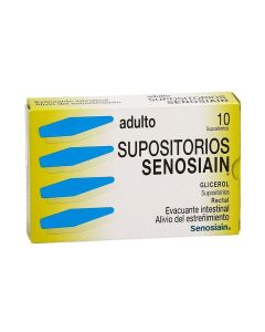 SENOSIAIN AD SUPOSITORIOS 10 PIEZAS