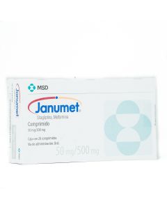 JANUMET 50 MG/500 MG 28 COMPRIMIDOS