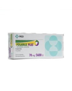 FOSAMAX PLUS 70 MG/5600 UI 4 TABLETAS