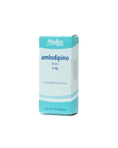 AMLODIPINO 5 MG 30 TABLETAS